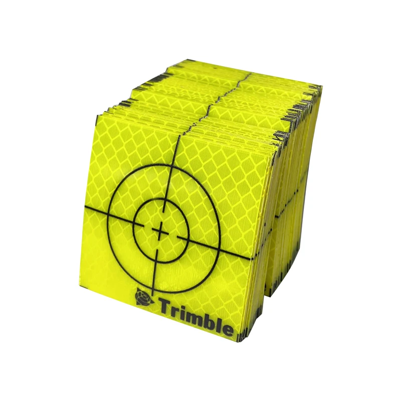 100pcs Size 60x60 20 30 40 50mm Trimble Reflector Sheet For Total Station Survey Geography Fluorescent Green  Reflective Sticker