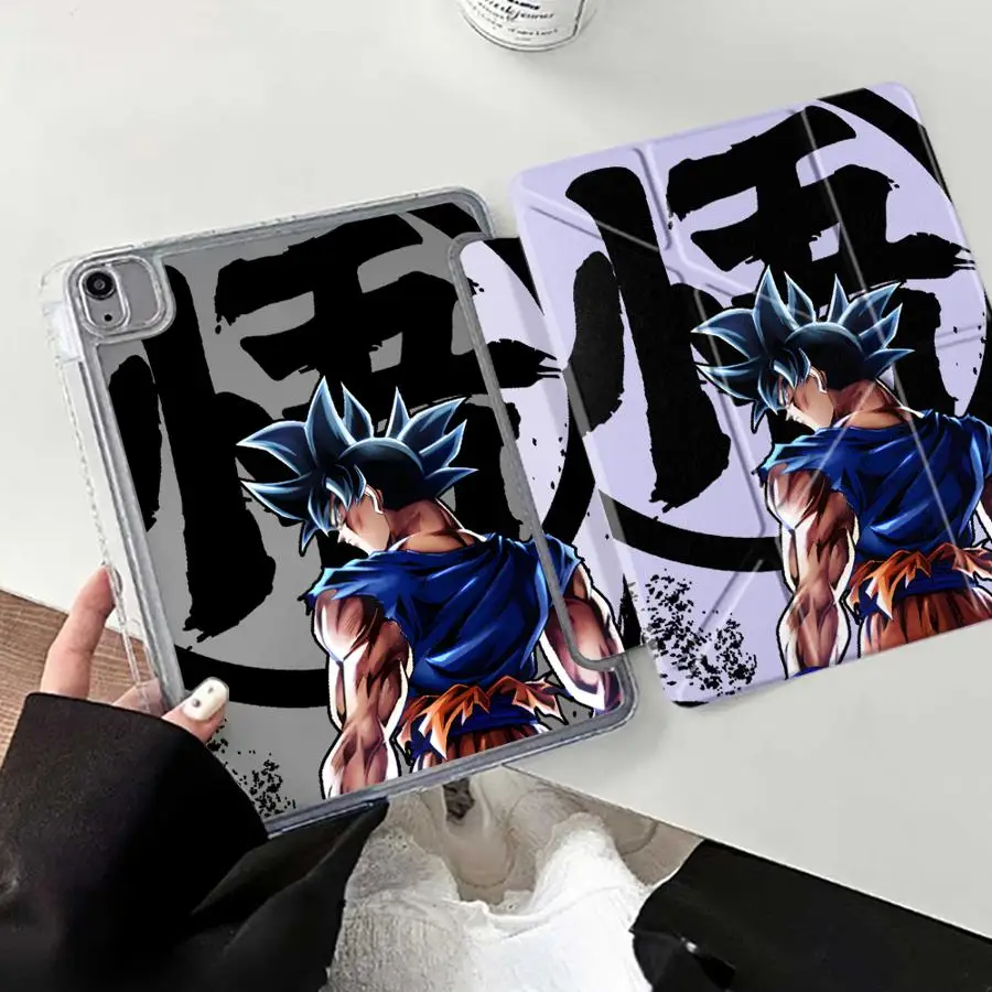 

D-Dragon Ball Saiyan Goku Tablet Case For iPad Pro 2025 Pro 11th 10th 9th 8th 7th 12.9inch Air 4 5 M3 M2 1 2 M4 11inch Mini 6 7