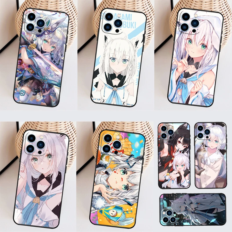 Shirakami Fubuki Hololive لهواوي نوفا 12i 12s 11i 8i Y73 Y72 Y61 Y91 Y90 Y70 Y60 9 10 SE P30 P40 Lite P60 Pro #1