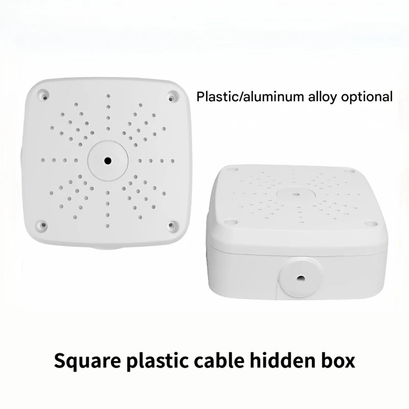 Wall Stand Security Camera Base Junction Box, CCTV Surveillance Camera Universal Electrical Box, Plastic Waterproof Junction Box