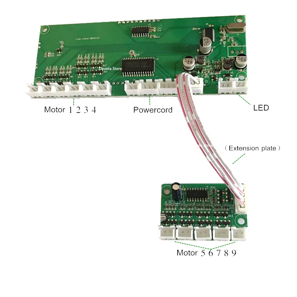 Imagem -06 - Assista Exibição Winder para Peças de Controle Remoto Lcd Display de Cristal Líquido Placa de Circuito Faça Você Mesmo Peças para 1-9 Motor 12 Motores 5v