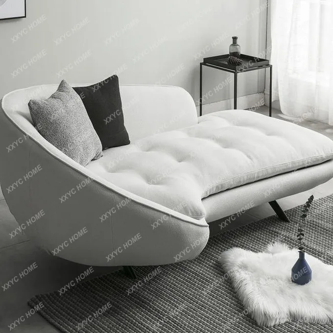 

Современный простой диван-шезлонг из ткани для небольшой квартиры