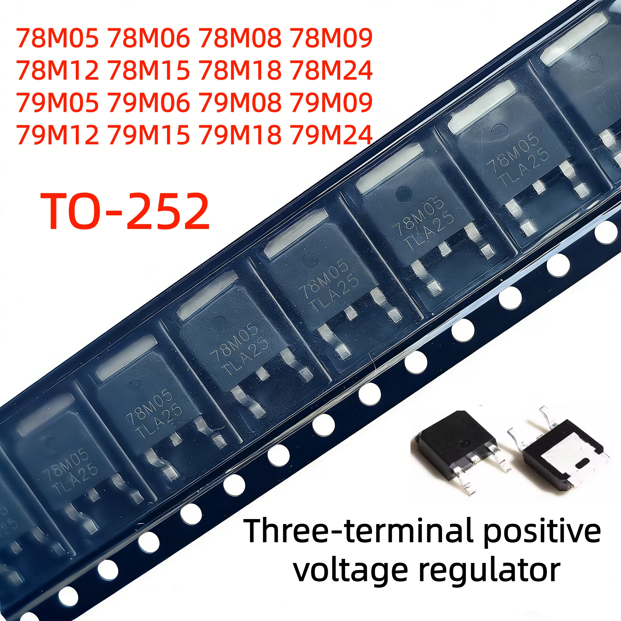 20/50pcs New Original 78M05 78M06 78M08 78M09 78M12 78M15 78M18 78M24 79M05 79M08 79M12 79M15 LM317 TO-252-3 Voltage Regulator