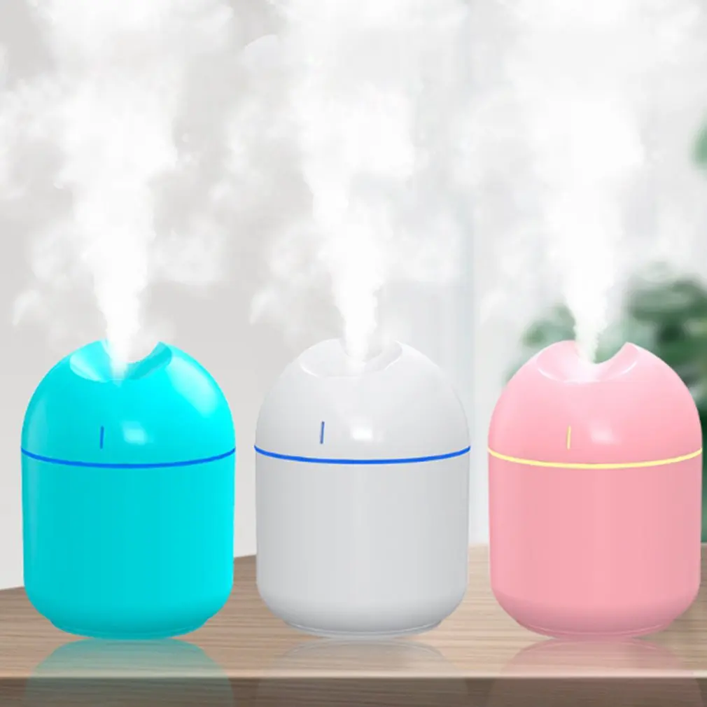 250ml Mini Humidifier Ultrasonic Essential Oil Diffuser Home Bedroom Office LED Night Light USB Humidifier