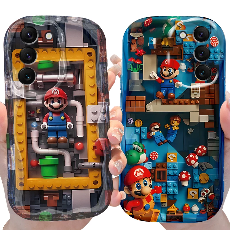 Super M-Marios Bros Case for Samsung Galaxy S24 S23 S22 S21 Ultra Plus S20 FE A73 A72 A71 A55 A54 5G A53 A52 A51 4G A50S Cover