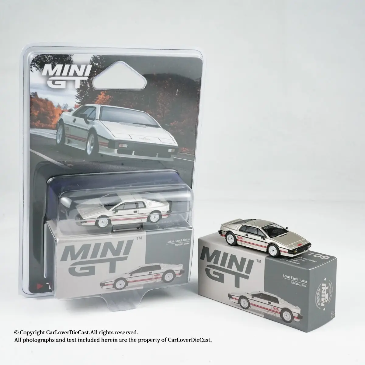 

MINI GT 1/64 Lotus Esprit Turbo Metallic Silver Alloy Die Cast Car Model Collection Gift