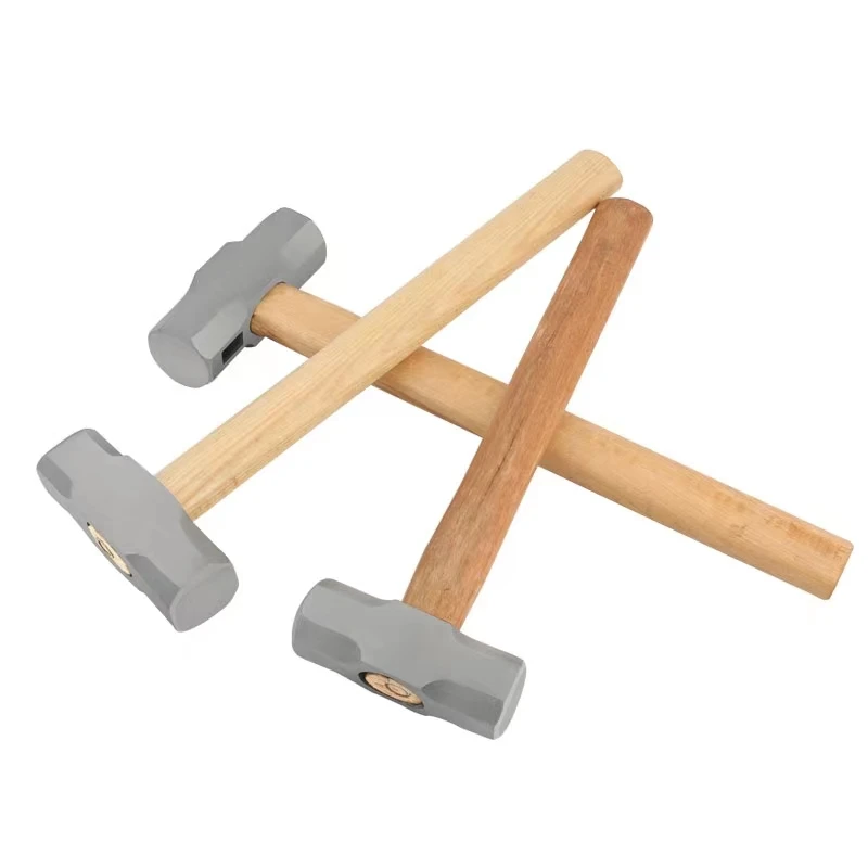 

Octagonal hammer square head wooden handle heavy smashing wall demolishing wall hammer multi-functional masonry iron hammer cons