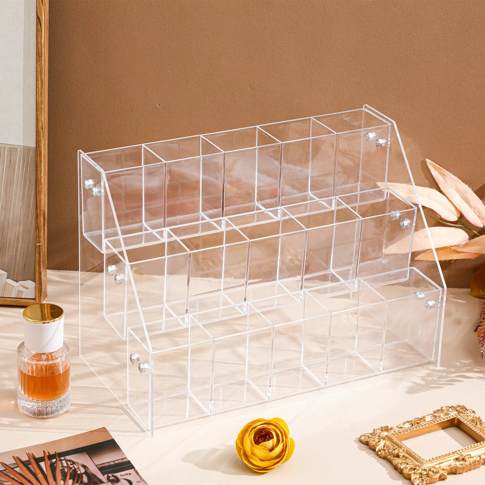 Acrylic Acrylic Markers Holder Organizer Clear Pen Display Gel Pens Pencils Brushes Stationery Storage Desktop