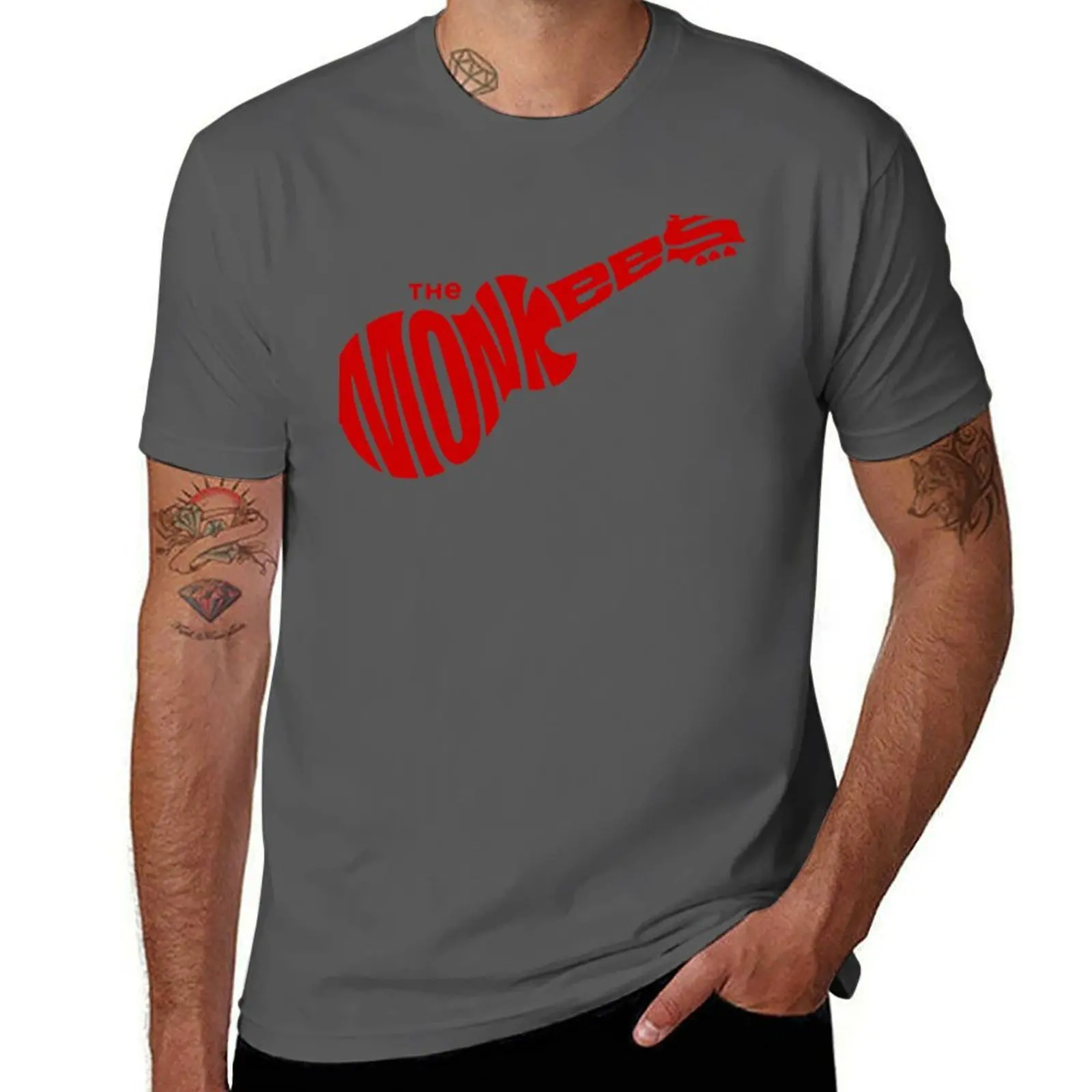 

Red Monkees For Men & Women T-Shirt Work Wear Simple Tee Shirt