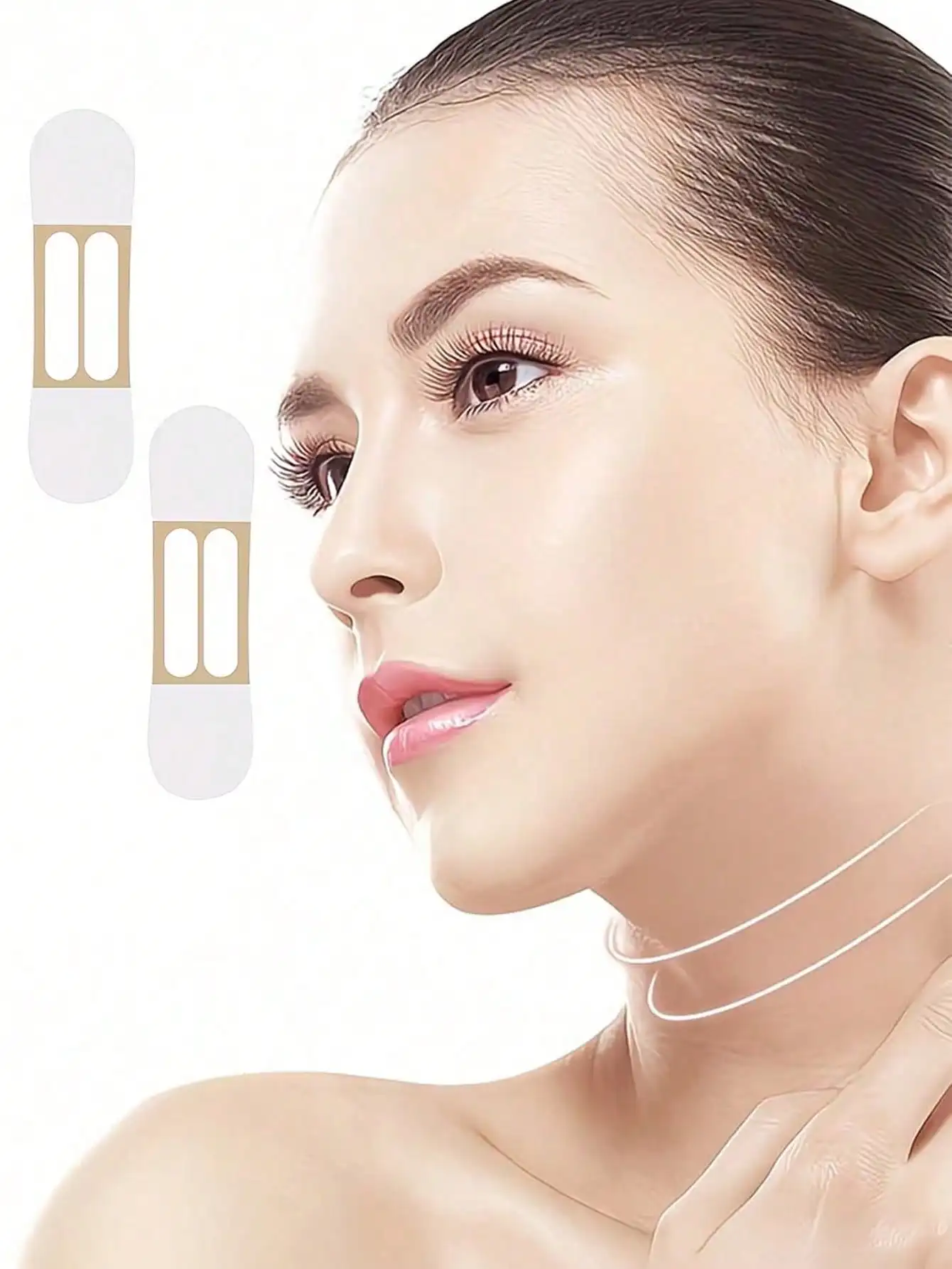 10 Pieces of Transparent Invisible Neck Wrinkle Patches, Breathable and Elastic Neck Lifting and Firming Patches, Targeting Fine Lines, Skin Sagging, and Improving Double Chin, Suitable for Daily or Nighttime Use and Travel Skincare, Ideal Beauty Product for Women, Christmas Gift