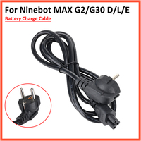 Charger Power Cord For Ninebot MAX G2 G30 G30D/LP/LE G65 Electric Scooter Battery Power Charging Line Replacement Parts