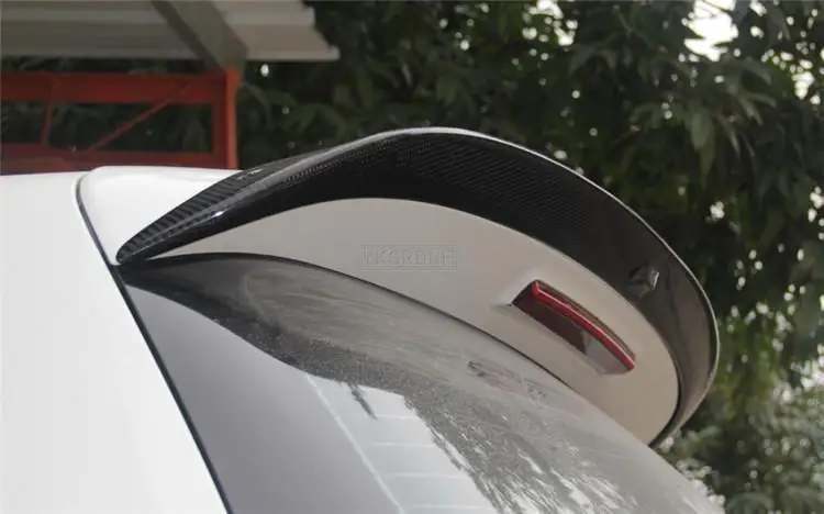 YKSRDNF carbon fiber / FRP Rear Roof Spoiler Window Wings for Volkswagen VW Golf 6 MK6 VI GTI R20 2010 - 2013 OS Style Spoiler