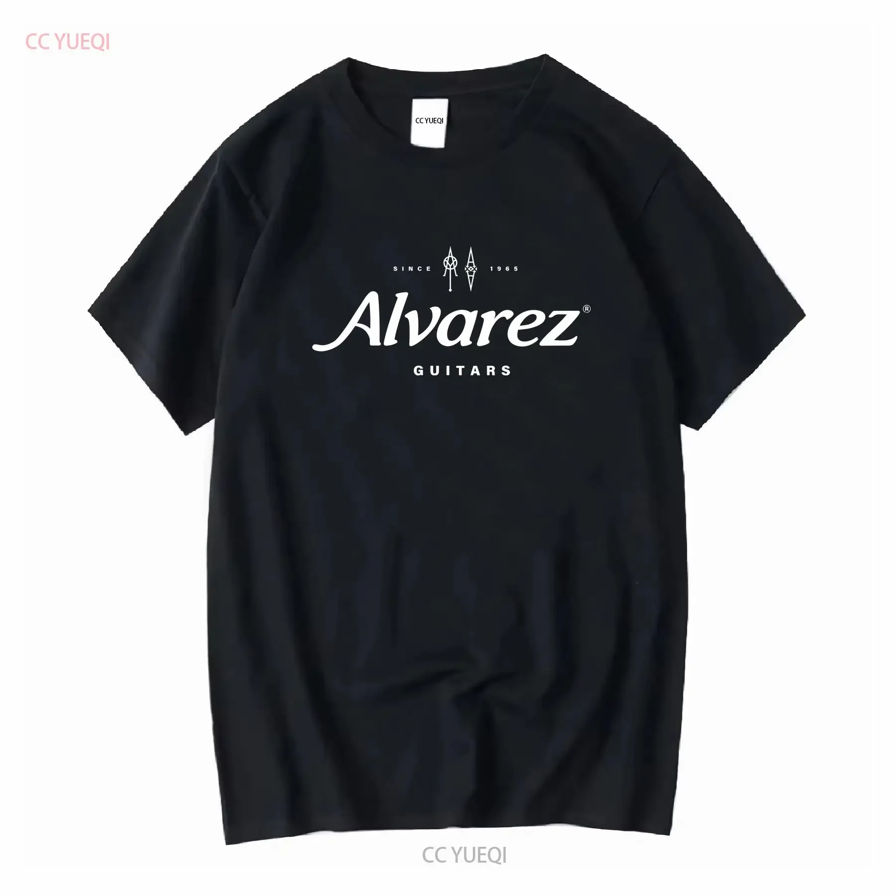 Neues Alvarez Guitars Acoustic Herren-Logo-T-Shirt, USA-Größe S XXL, lange Ärmel, Vintage-Stil, gewaschen, leicht bequem, leicht dehnbar