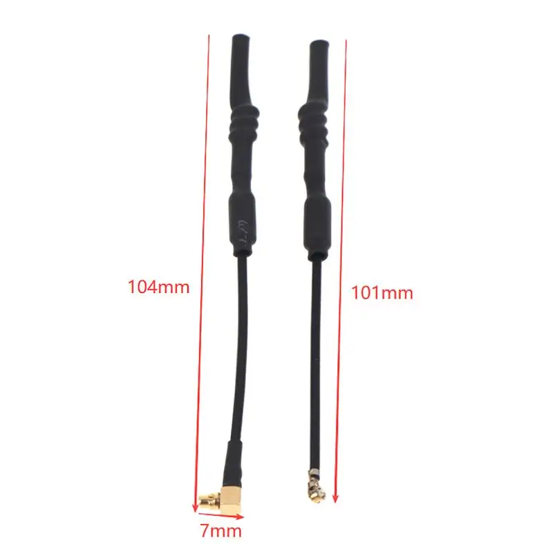 1Pc Leaf Antenna 5.8V 5dB Omnidirectional MMCX Long Range Antenna Panda RUSH SOLO Image Transmission Mouse Tail Antenna