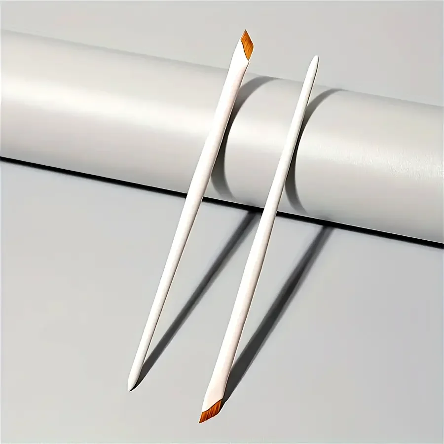 1/2/3 ชุดดินสอเขียนขอบตาและแปรงเขียนคิ้วสีขาวพอร์ซเลน - แปรงไนลอน เหมาะสำหรับทุกสภาพผิว