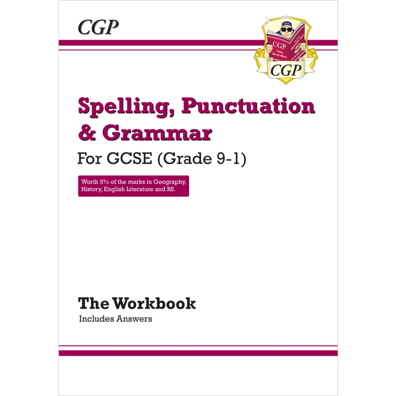 GCSE Spelling Punctuation And Grammar Workbook Includes Answers Cgp Books Coordination Group Publications 9781782942191 Book