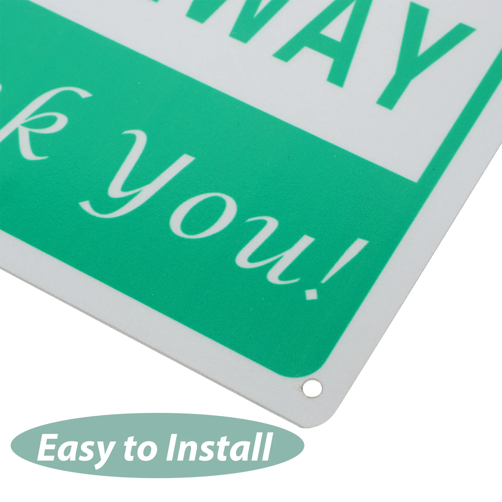 

Aluminum Alloy No Parking Private Driveway Symbol Metal Yard Non Parking Warning Sign Uv Resistant Do Not Block Outdoor Indoor