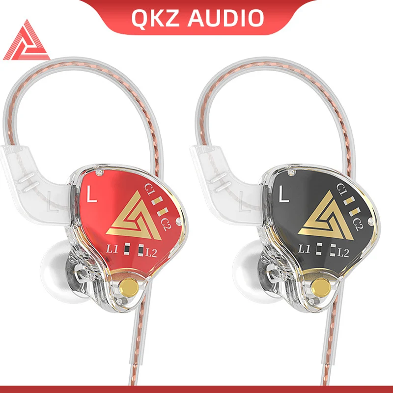 QKZ AKX Hifi Heavy Bass Transparent Earphones Iem Monitor Level 3.5mm In-Ear Music Headphone Dynamic With Mic Wired Headset