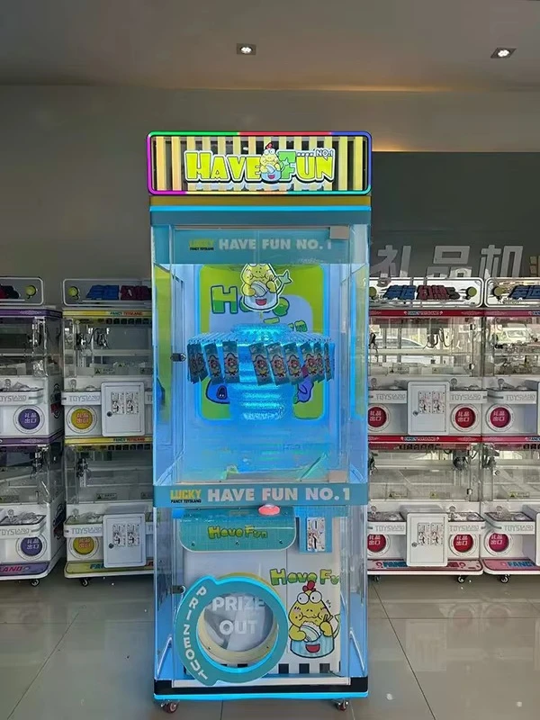 a forCoin-Operated Arcade Claw Machine Plush Toys Prize Vending Crane Game English Language Metal Prize Vending Machine