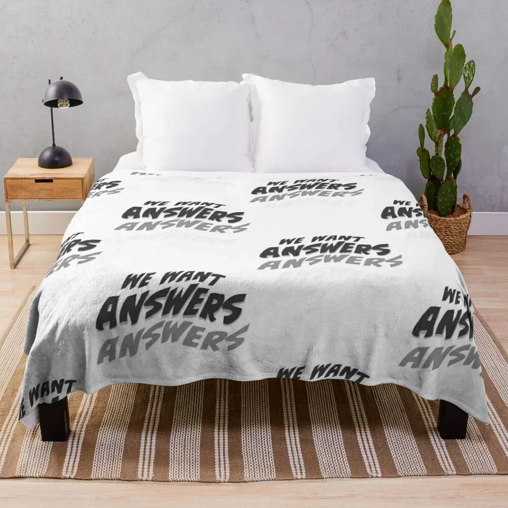 

Ghost Adventures - We Want Answers Throw Blanket Breathable Lightweight Blanket for Adults Kids