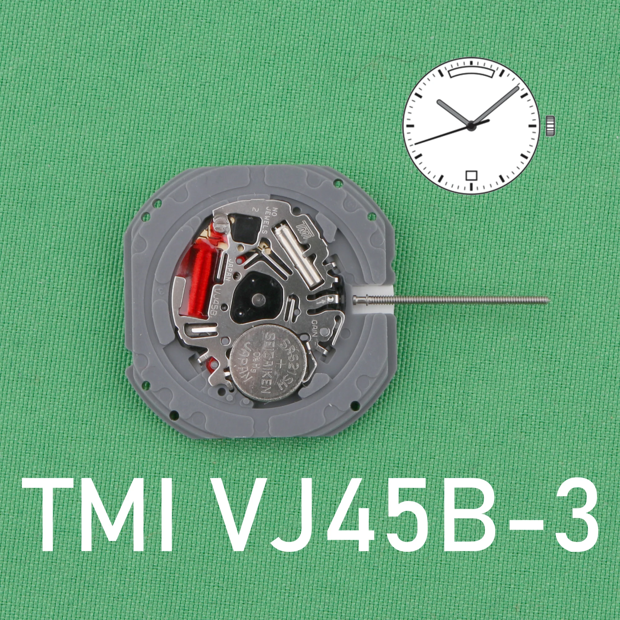 TMI VJ45B movement New Japan Seiko VJ45 Quartz Movement Original SII/TMI VJ45 Watch Movement VJ45 MOVEMENT Date At 3