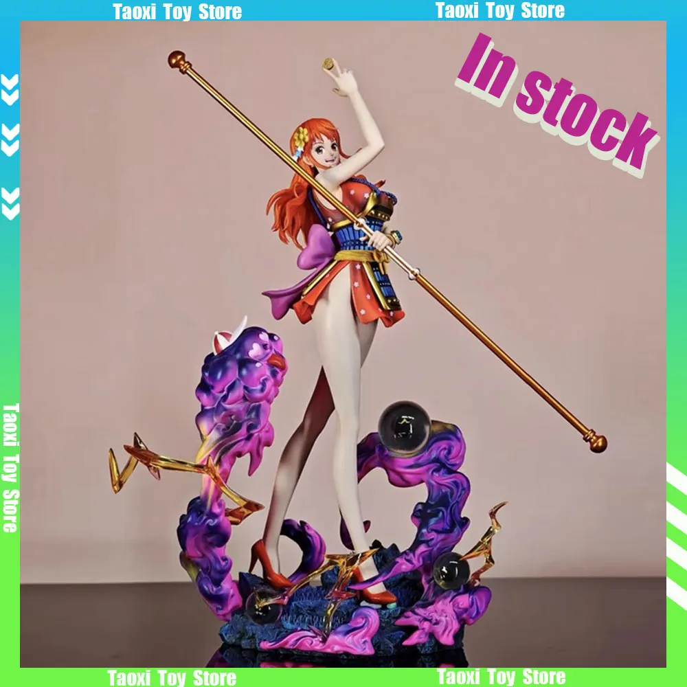 

В наличии 30 см Lk Studio One Piece Аниме Фигурка Нами Фигурки Остров призраков Самурай ПВХ Статуя Коллекция Модель Рождественские игрушки Подарок