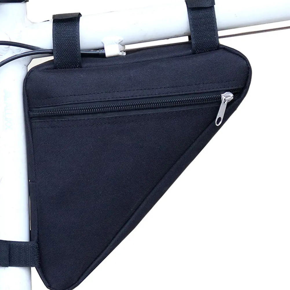 

2pcs Bike Cycling Saddle Waterproof Durable Storage Pouch For Smartphone Keys Adjustable Straps Bike Racks Frame Bag