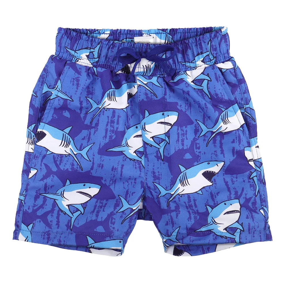 Kids Boy Swim Shorts Little Boys Summer Mesh Lining Beach Board Short Pants Drawstring Swim Trunks Bathing Shorts Swimsuit