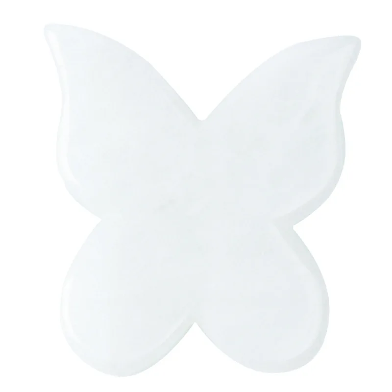 Natural Jade Butterfly Shape Gua Sha Board Quartz Gouache Scraper For Body Massage Face Lift Pressotherapy Scraping Tool