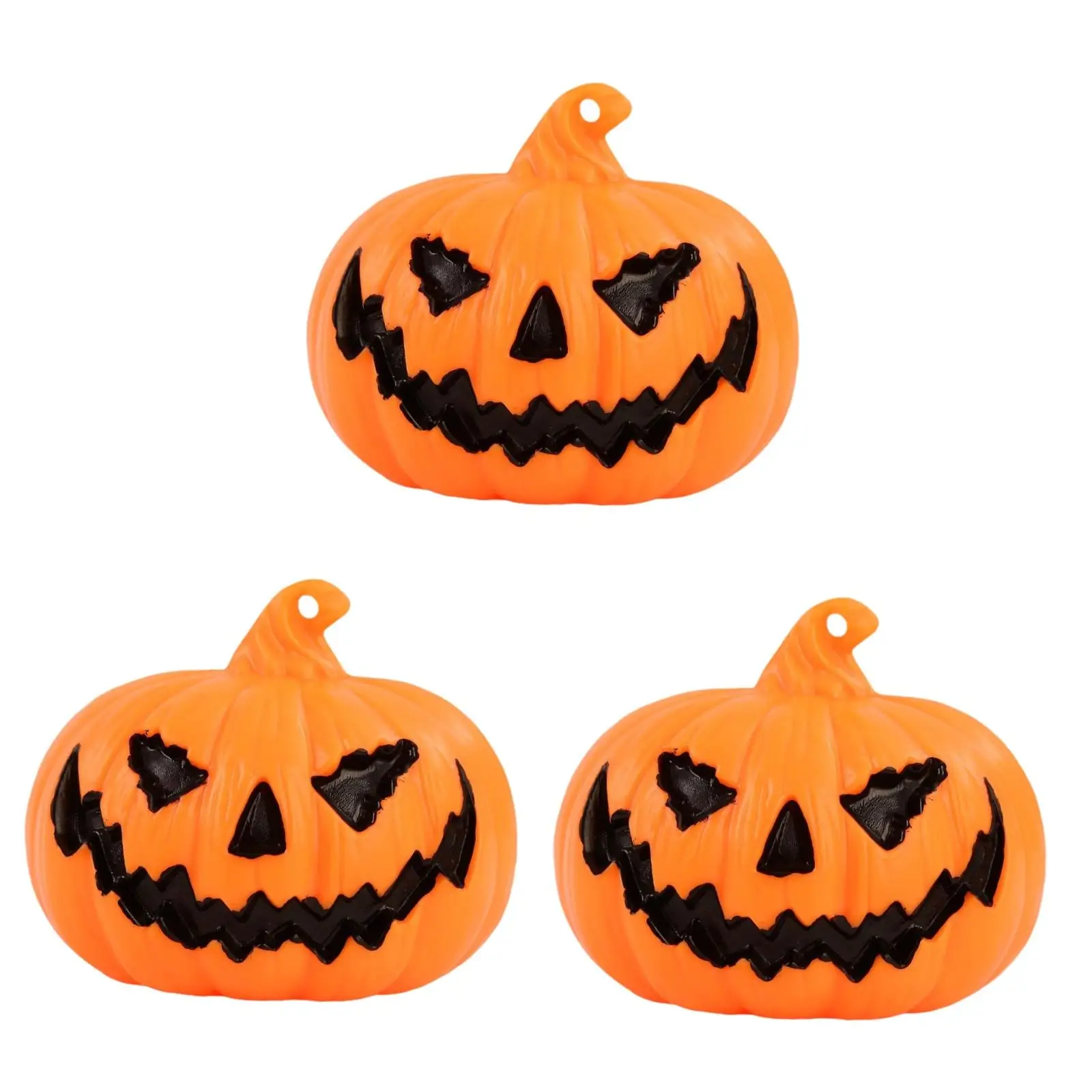 3 Pieces Halloween Pumpkin Lights Halloween Decoration Gift Ornament Pumpkin Lantern for Haunted House Bedroom Party Garden Wall