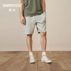 SIMWOOD-pantalones cortos de gran tamaño para correr, Shorts de entrenamiento con bolsillos, con cordón, para gimnasio, novedad de verano 2024