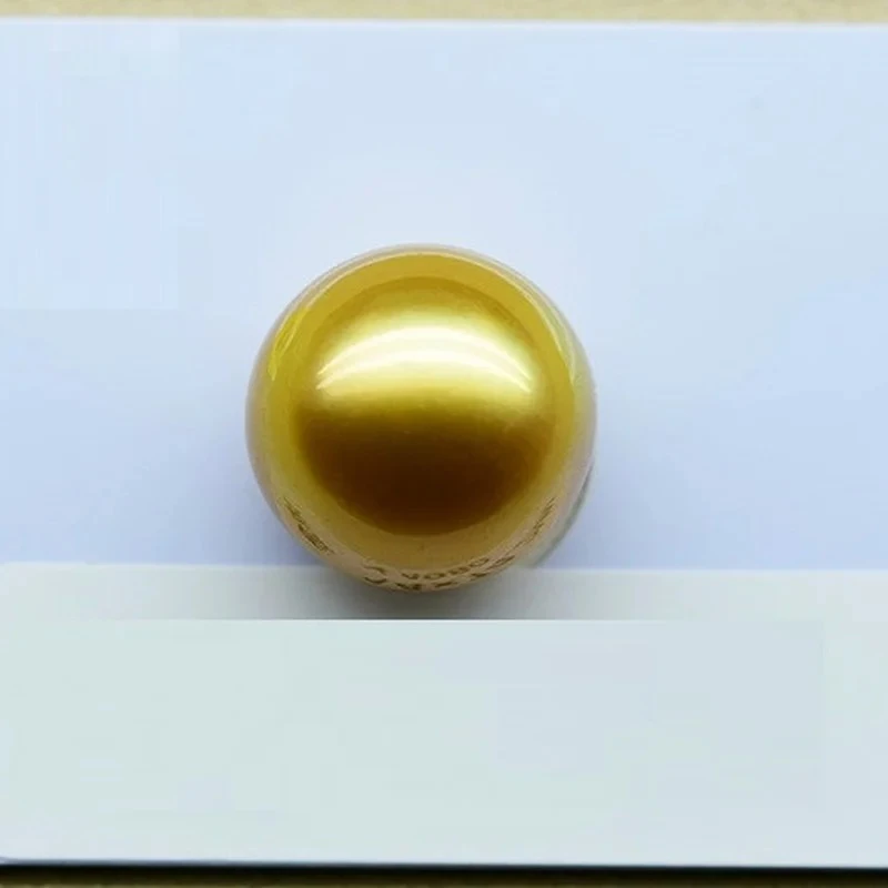 Pérolas douradas naturais genuínas de 11-12 mm, sem furo, kit de fabricação de joias DIY para pingente, brincos, anel