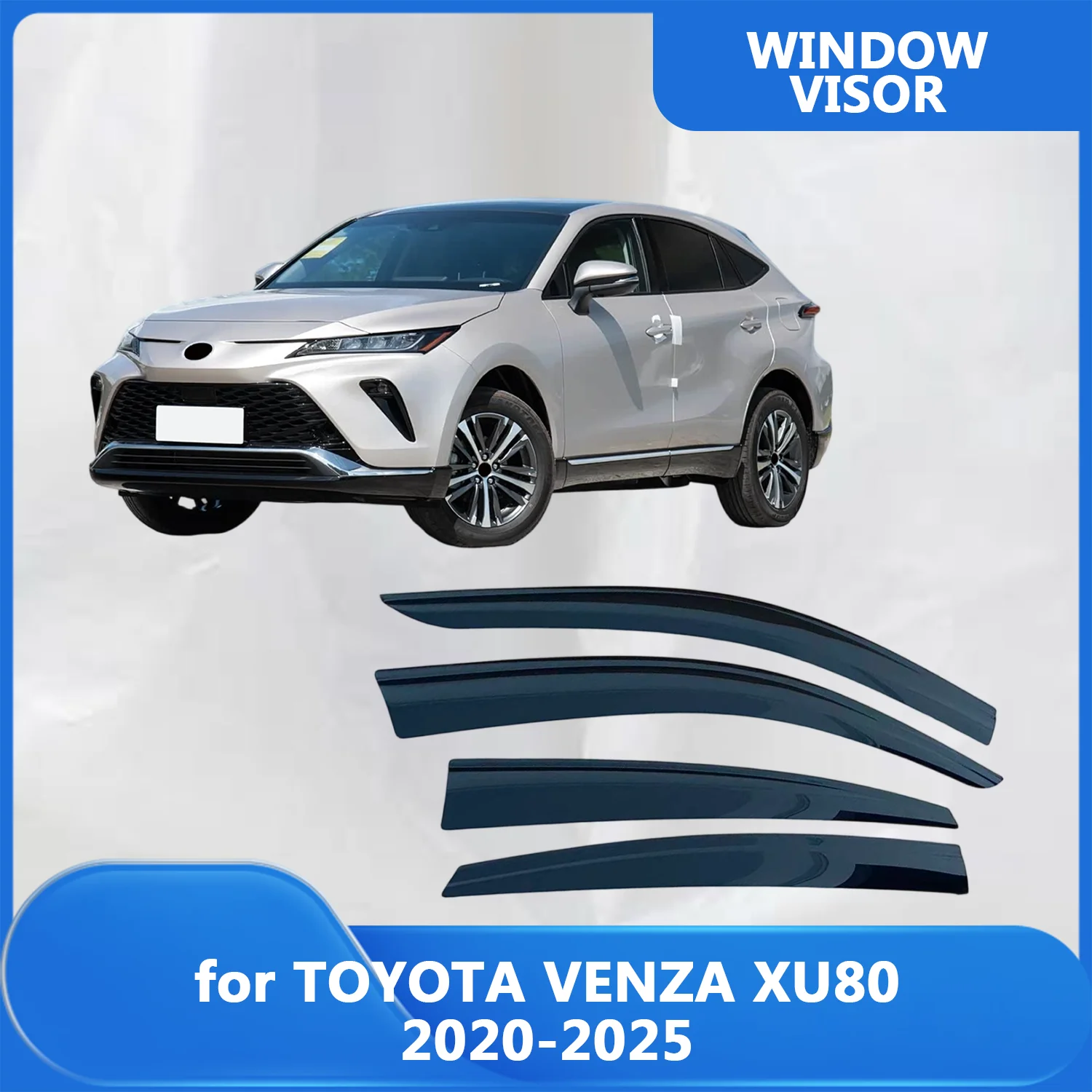 

Window Visor for TOYOTA VENZA XU80 2020-2025 Wind Deflectors Rain Guards Door Visor Vent Shades Ventvisor Exterior Parts