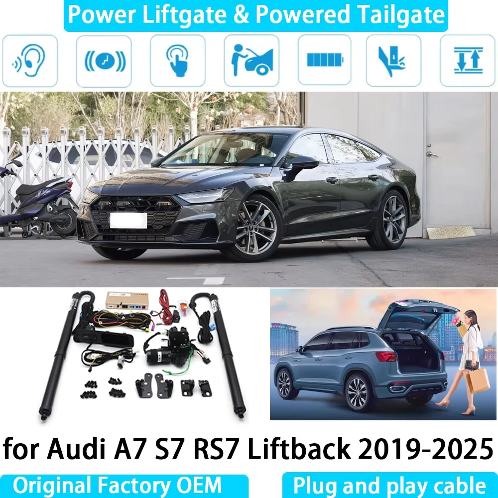 for Audi A7 S7 RS7 Liftback 2019-2025 Automatic Electric Power Liftgate Powered Tailgate Strut Tail Gate Lift System