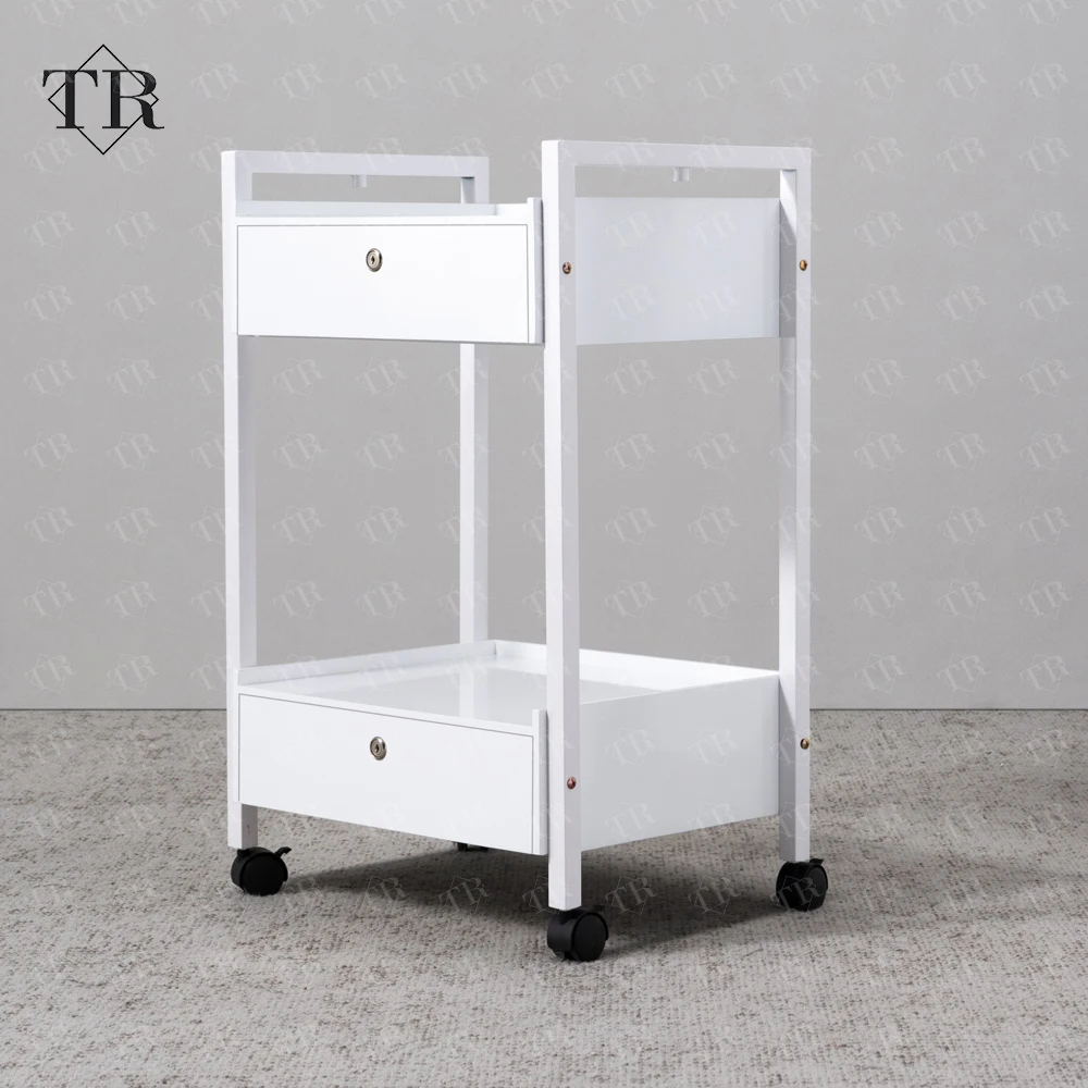 

Beauty Spa Salon Auxiliary Cart Trolley Cart Wheels With Storage Drawers Cosmetology Trolleys Esthetician Cart