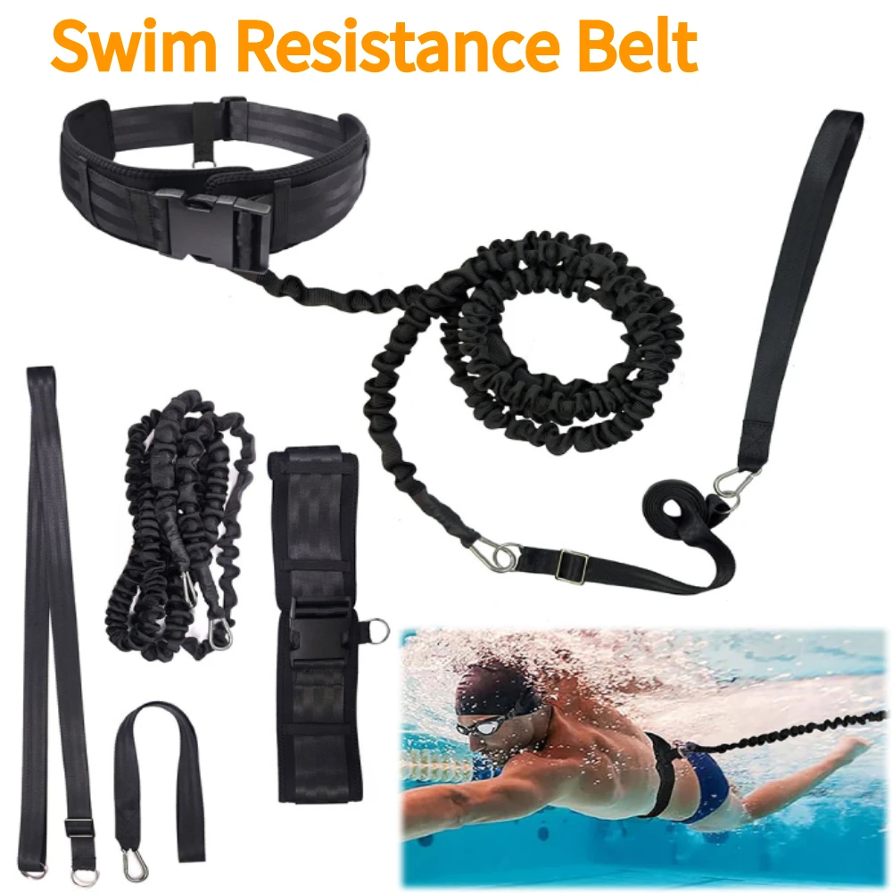 

Эспандер для плавания Привязь для плавания Стационарный пояс для плавания с водным сопротивлением для тренировок по плаванию и упражнений