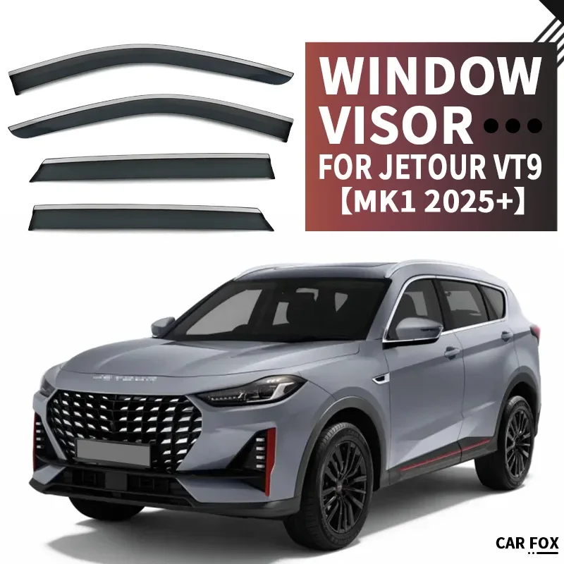 

For Chery Jetour VT9 2025+ Car Window Visor Awning Shelters Windshield Side Window Rain Sun Shade Auto Accessories Body Kit