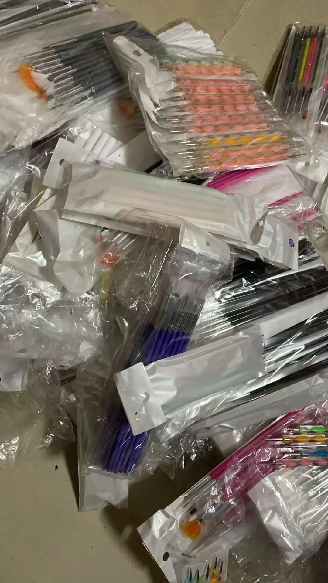 1 مجموعة إرسال بواسطة عشوائي senNail نقطة الحفر القلم الخشبي القلم بار اثارة طلاء الأظافر رسم خمس بتلات زهرة البولكا نقطة #3