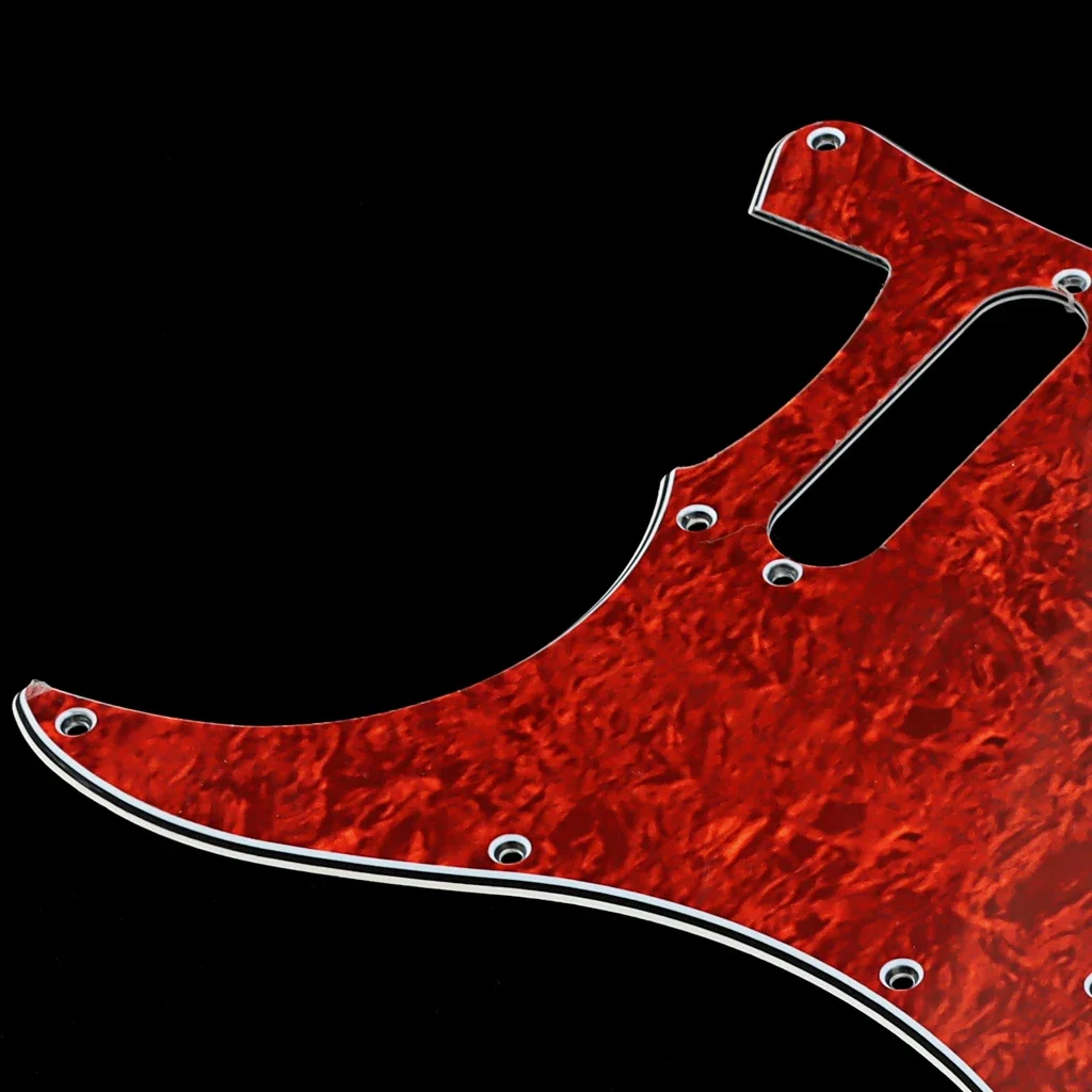Guitar Pickguard SSS Scratch Plate for ST/Stratocaster Style Guitars Stylish Upgrade Pick Guard Replacement Beef Color