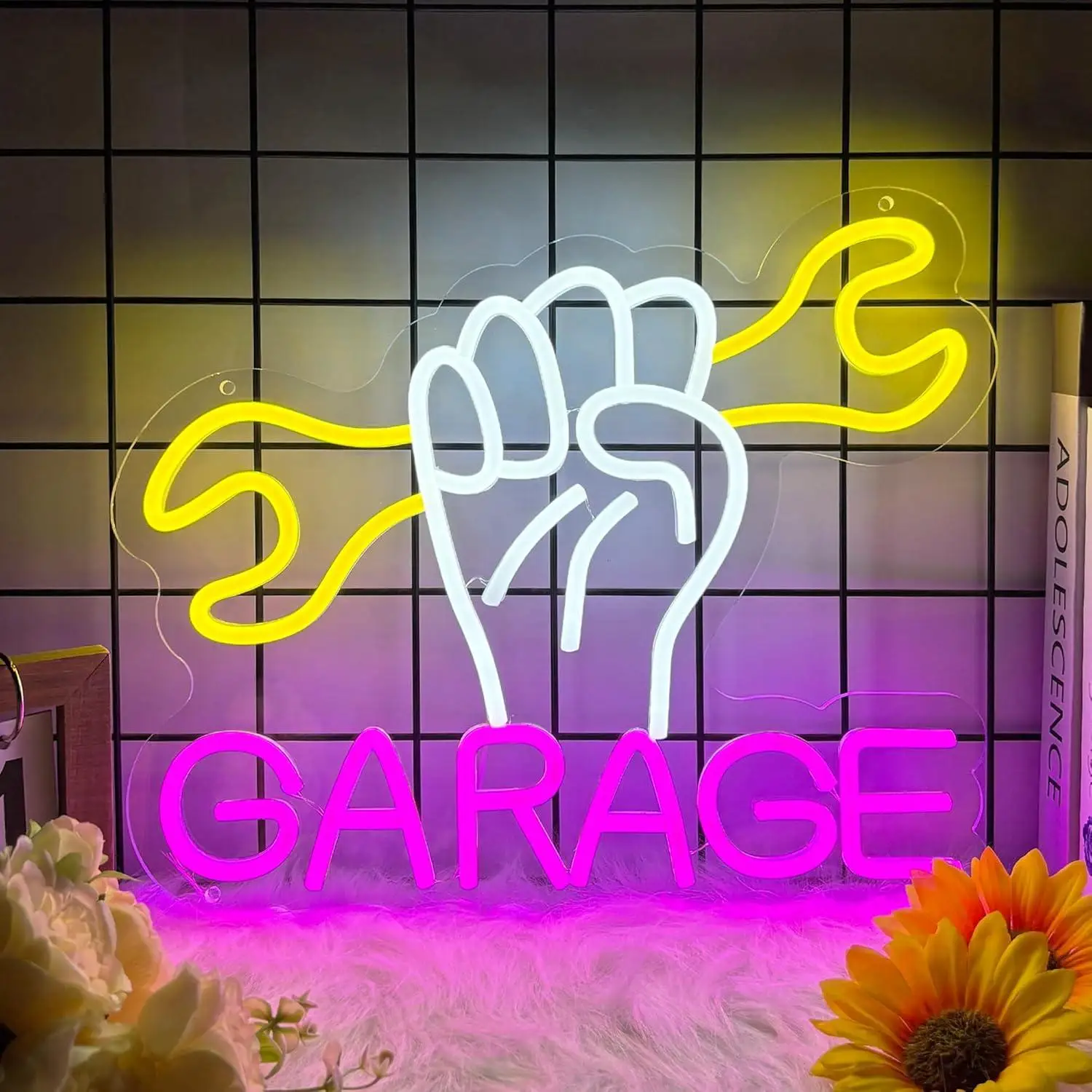 

Неоновые вывески для гаража, USB-светильники с регулируемой яркостью, светодиодные неоновые лампы для гаража, автомастерской, мужской комнаты, мастерской, декора стен, подарки на день рождения