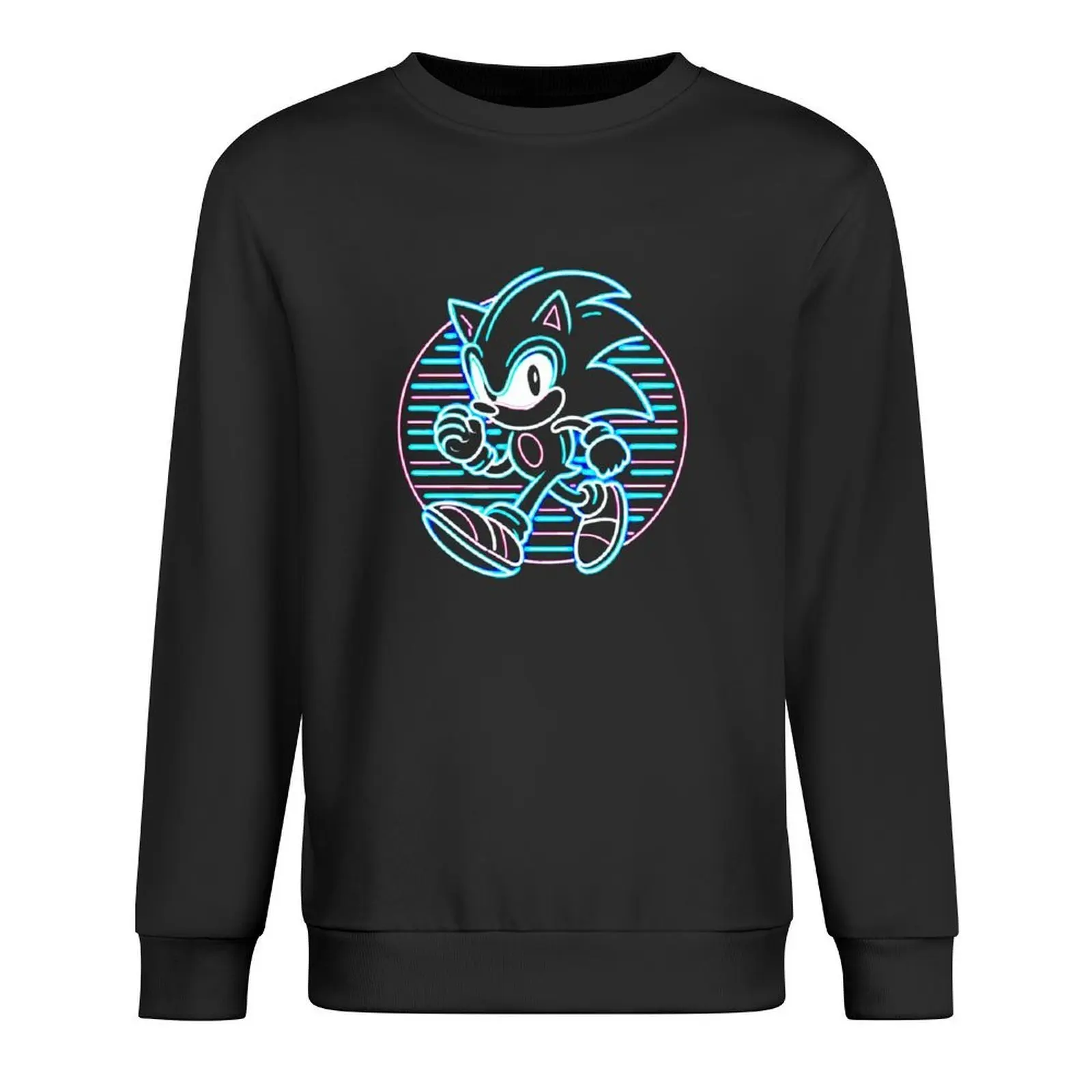 

Neon Sonic Pullover korean autumn clothes men's sweat-shirt set men's winter sweater blouse pullover