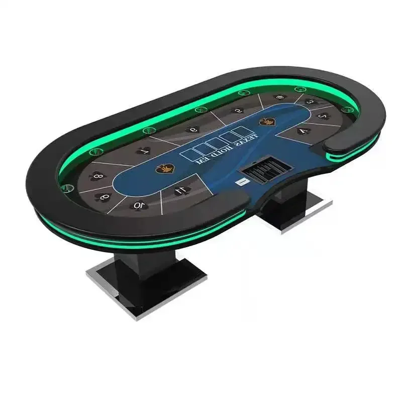 For Poker Table with Remote Control LED Light Desktop Cloth Cushion