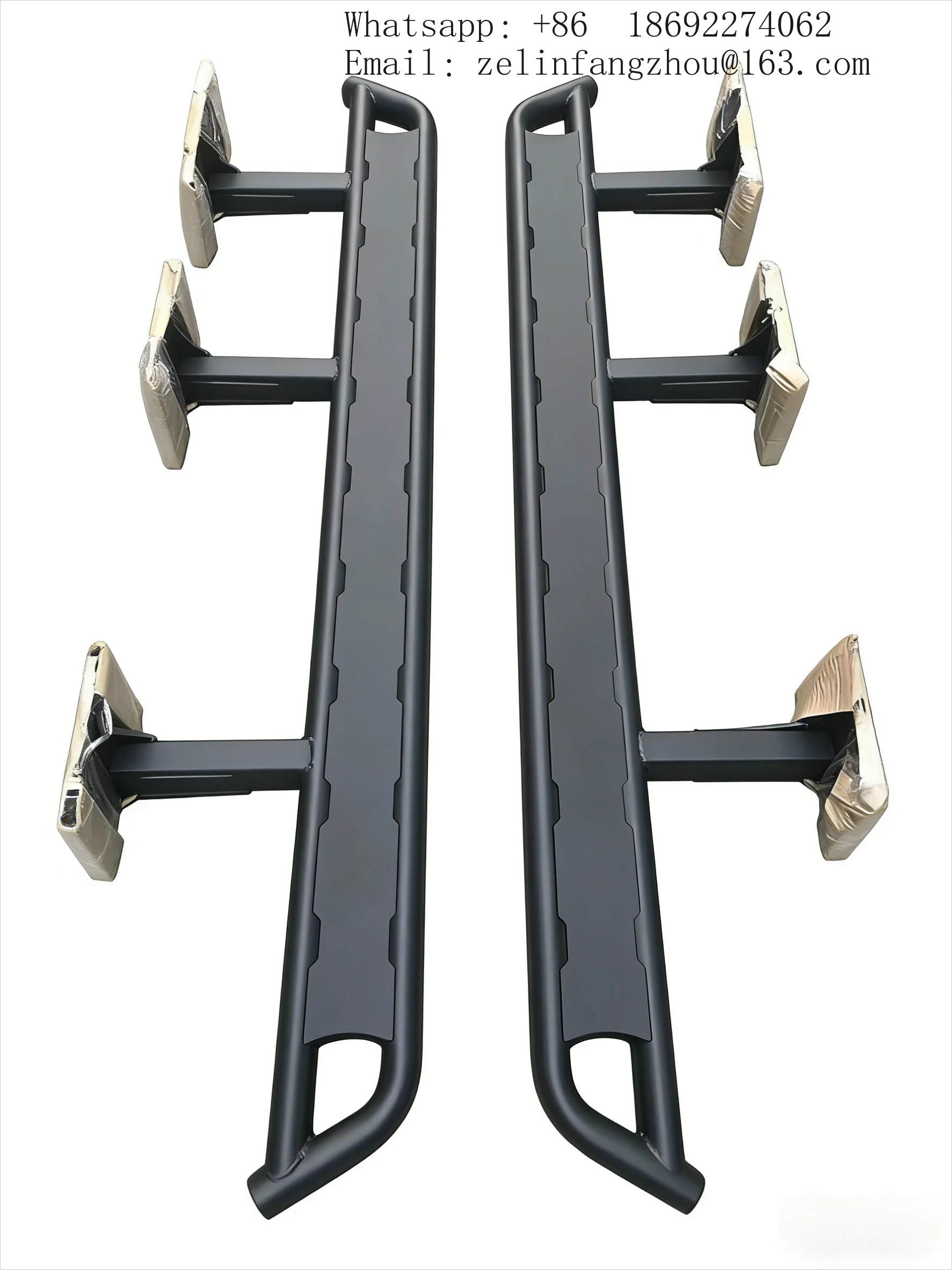Large Beam Fixed Side Step Foot Pedal Fit For Toyota LC120 Prado Off-Road Heavy Duty Aluminum
