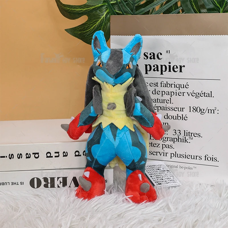 Anime Pokemon Plush Lucario Groudon Greninja Cinderace Incineroar Origin Forme Giratina Soft Stuffed Doll Toy for Boy Girl Gift