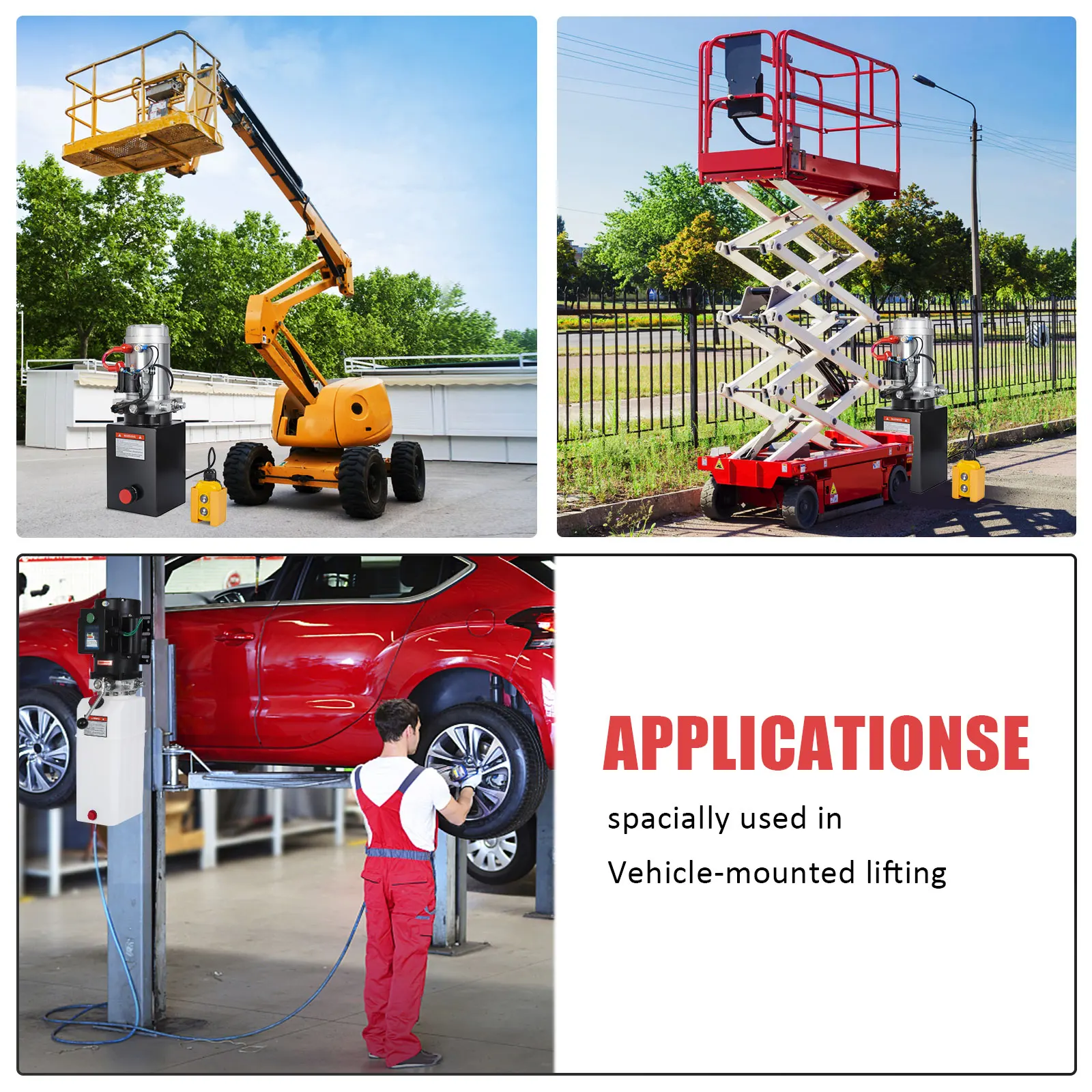 High Quality 4 Quart Cast Iron Hydraulic Power Unit Factory DC12V 4 Quart Cast Iron Hydraulic Power Unit