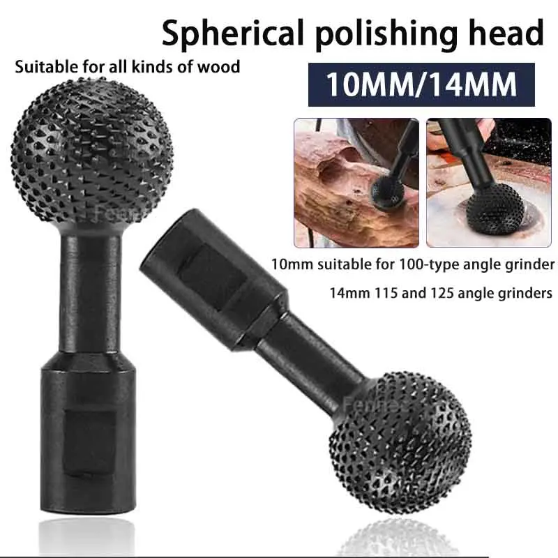 

10/14 мм сфера, вращающаяся шлифовальная головка, резьба по дереву, полировка, гравировка, сверла, шаровая шлифовальная головка, угловая шлифовальная машина, инструмент