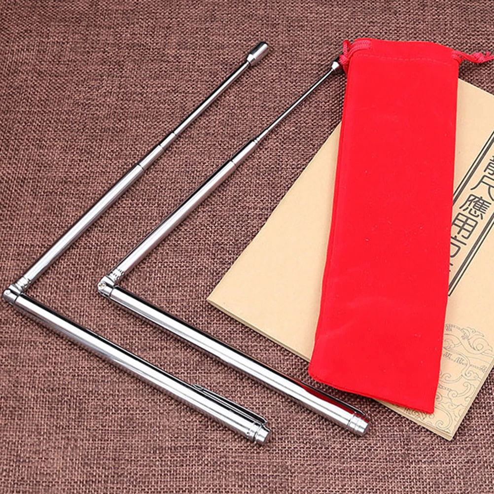 

2Pcs Stainless Steel Dowsing Rods Seeking Tool for Home Divination Hunting Amateurs Spiritual Metal Locating Rod