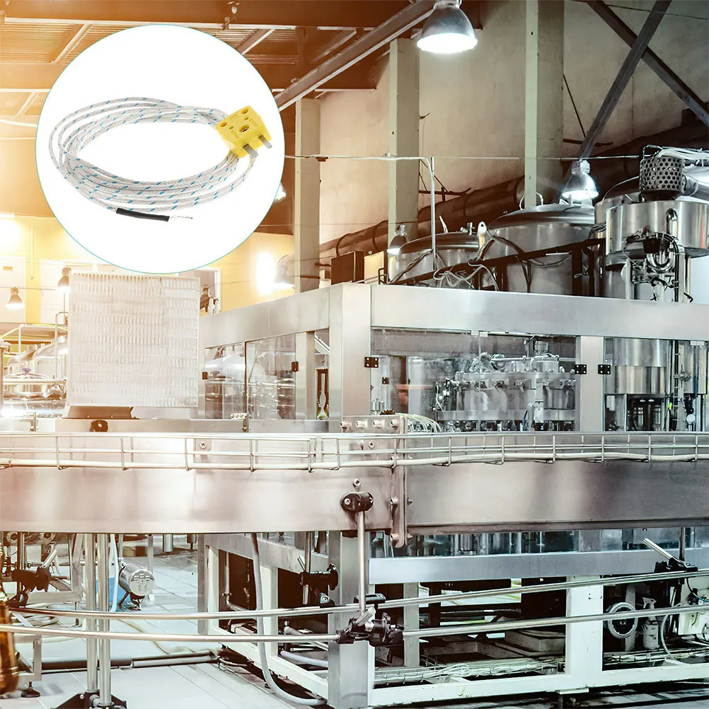 

3Pcs Thermocouple Probe Sensor K Type Mini Connector Accurate Temperature Detection Flexible Wire High Temperature Industrial