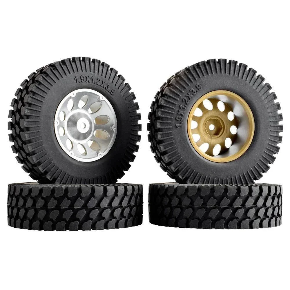 

RC Rim06S-T133 1.9inch Rubber Tires 98*30mm&Rim 4P For 1/10 D90 SCX10 Climbing Car