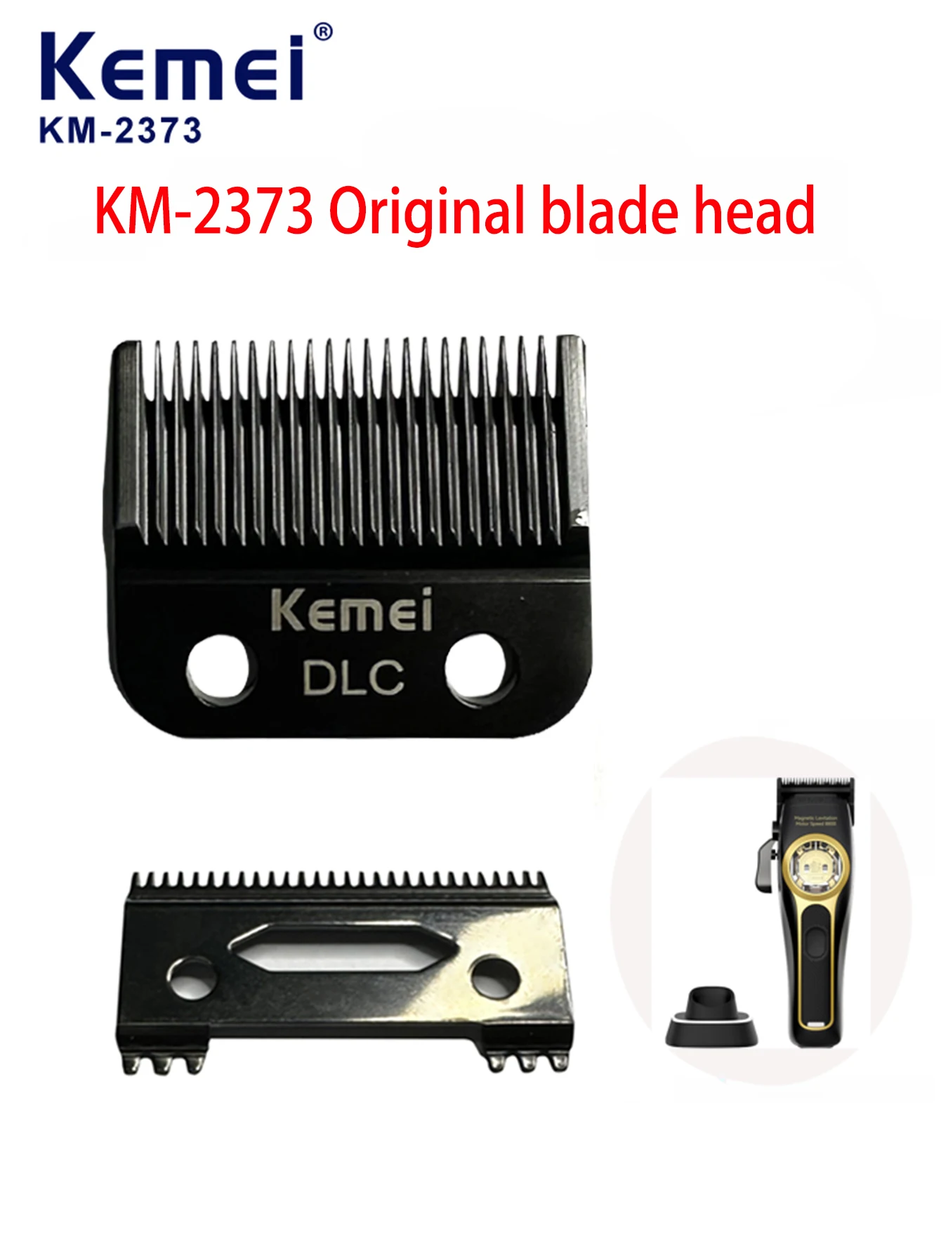 Kemei 2373 Replacement Blade Hair Clipper Blade Barber Cutter Head For Electric Hair Trimmer Clipper Cutting Machine KM-2373